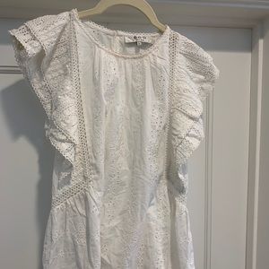 SEA NY white lace top